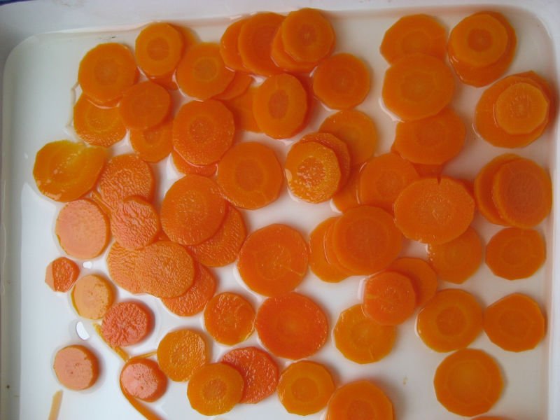 canned carrot slices (canned food)