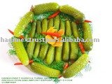 CANNED CUCUMBERS IN GLASS JAR