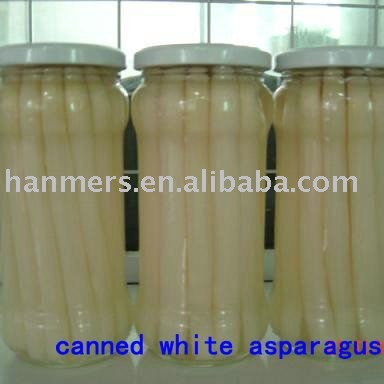 canned white asparagus spears