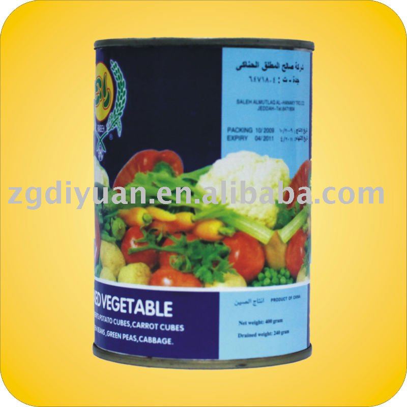 canned mixed vegetable