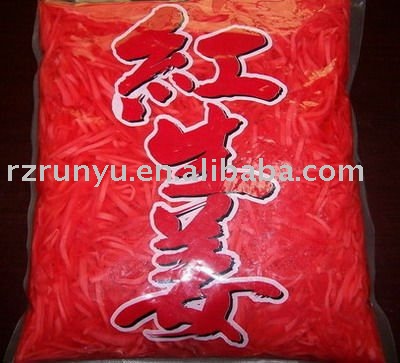 Chinese red sushi ginger