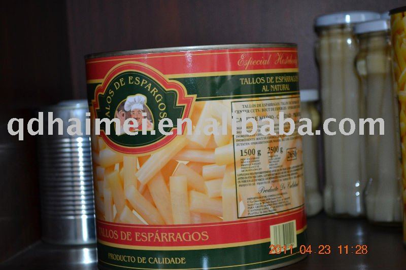 2011  canned   asparagus  in tin