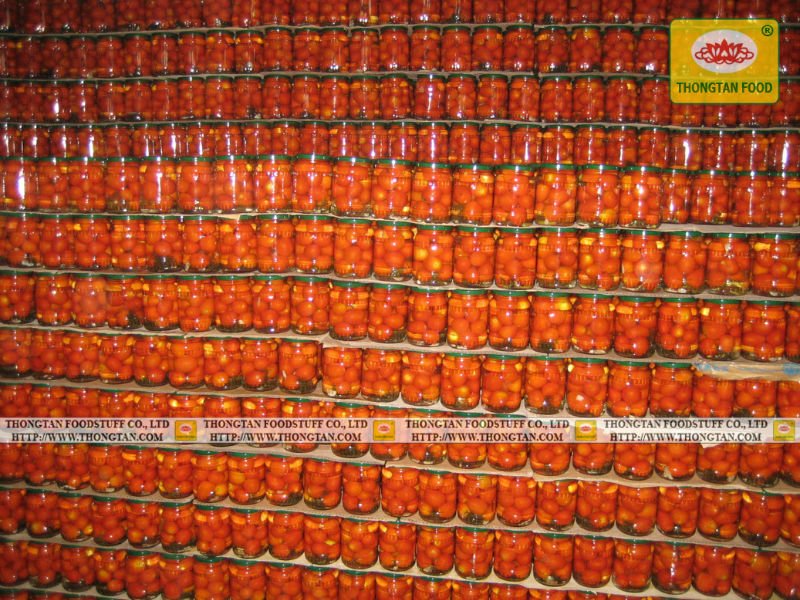 Pickled Tomato in glass jar 720ml by Thongtan Food