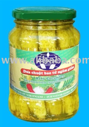 pickled cucumber in jar 720 ml
