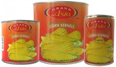 canned kernel corn in brine