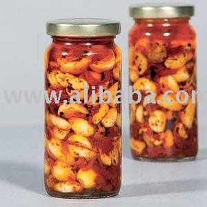 Grilled Garlic Cloves   Sun Dried Tomatoes in Oil