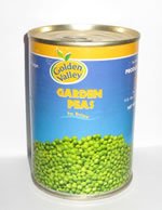 canned Garden peas in brine