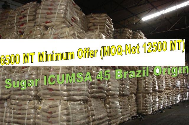 Brazil Sugar Minium 6500 MT