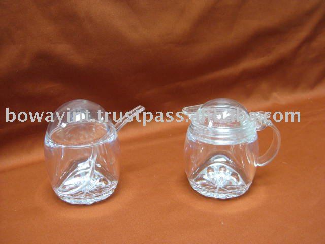 BO-7668 ACRYLIC SUGAR   CREAMER SET