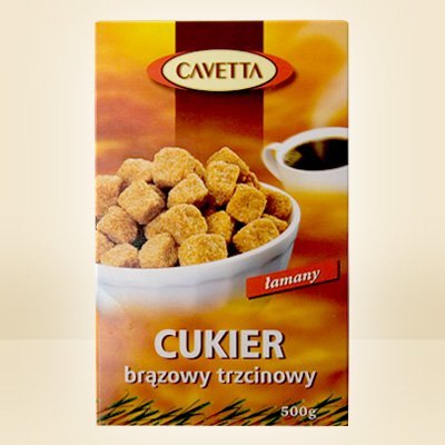 BROWN ROUGH CUT CANE SUGAR CUBES