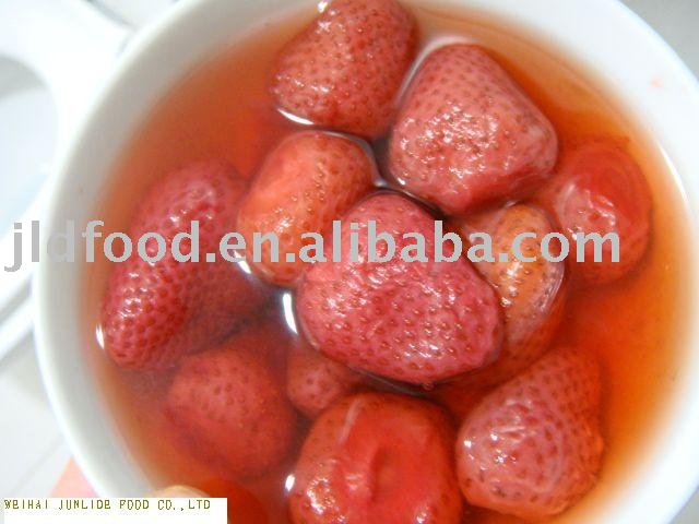 canned strawberry in syrup