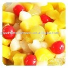 Canned fruit cocktail in light syrup