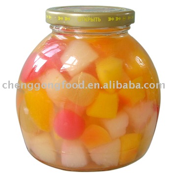 Canned Fruits Cocktail(peach,pear,pineapple,grape,cherry)