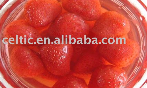 canned strawberry in light syrup