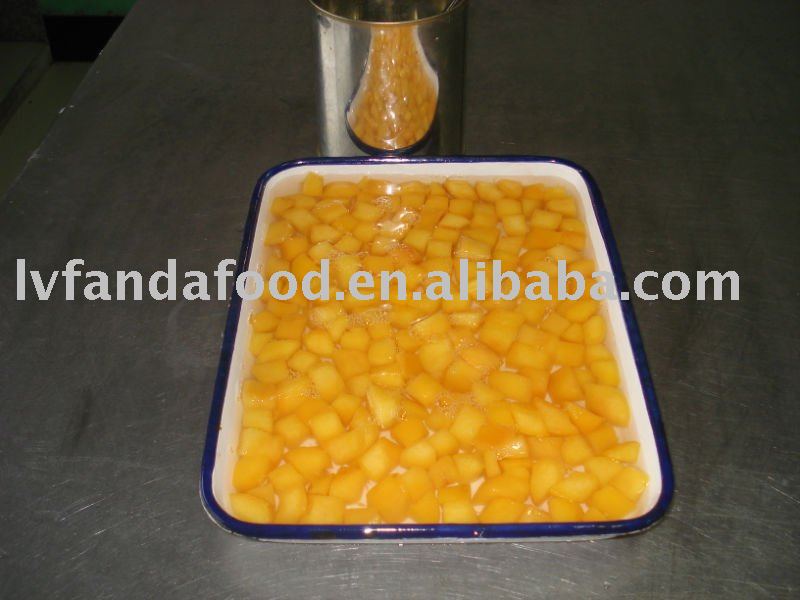  Can ned foodstuff(  can ned yellow peach diced )