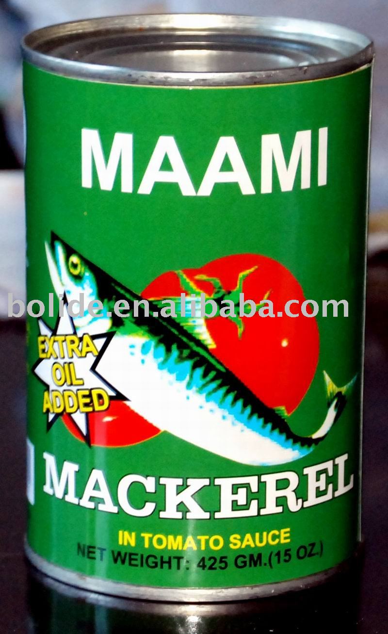 canned mackerel in natural oil