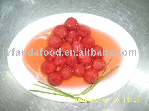 (For The 2011 Chinese Export Commodities Fair sample)canned strawberries in light syrup