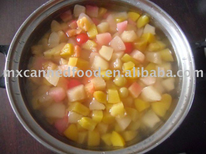 Delicious   Nutritious Canned Fruit Cocktail In Syrup 5 Kinds Fresh Fruits