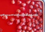 canned  strawberry  in syrup in tins