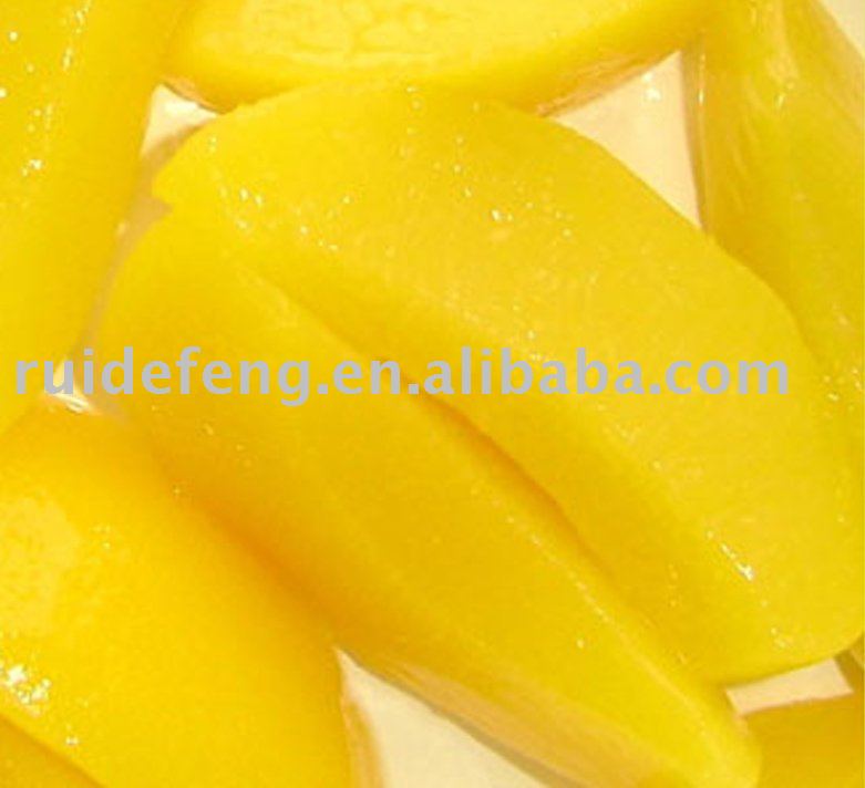 fruits fresh- canned yellow peach strips