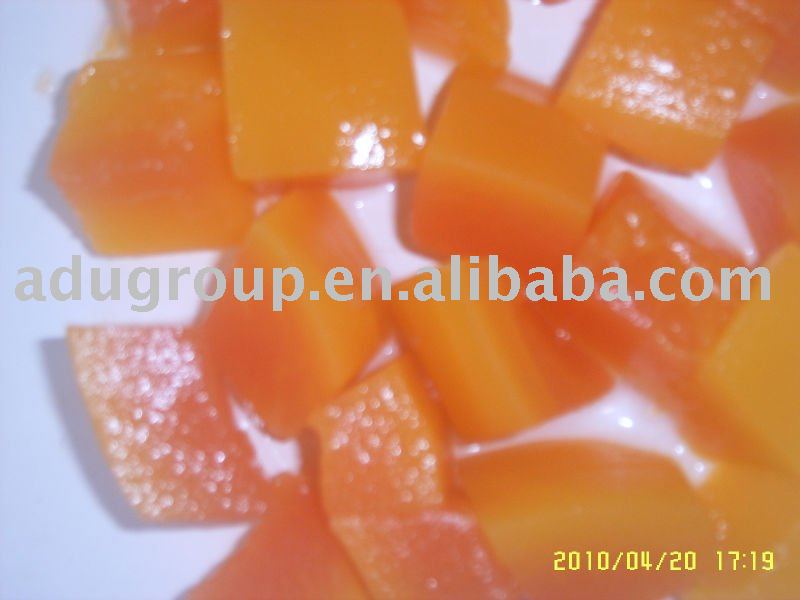 canned pawpaw diced