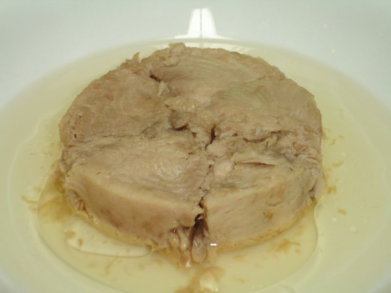 Canned tuna chunk in oil
