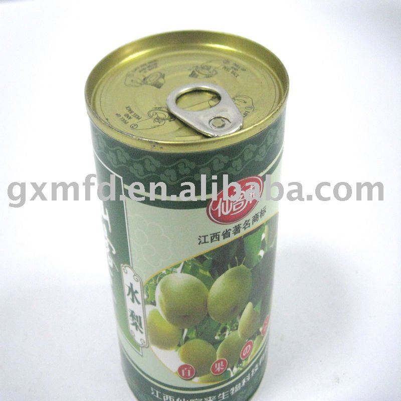 canned pear in warter