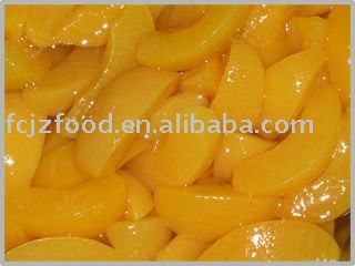 canned yellow peach halves