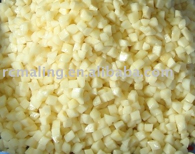 Canned diced pears