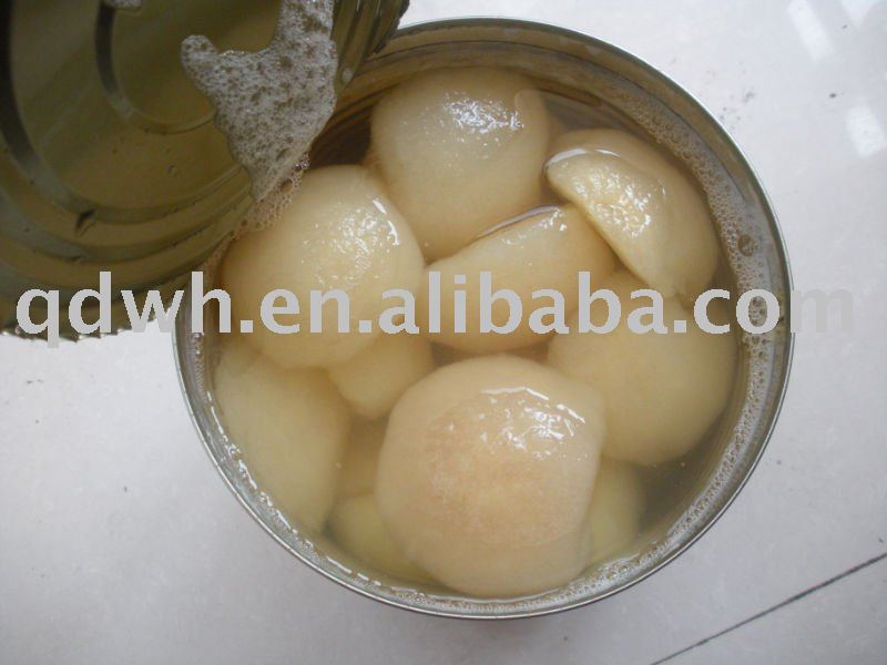 Canned pear halves