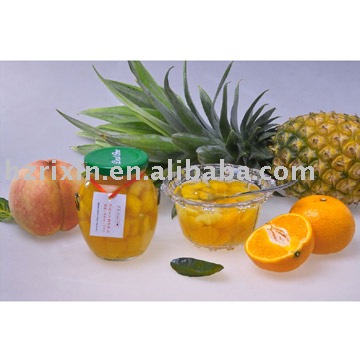 Canned Three Kinds Of Mix Fruits