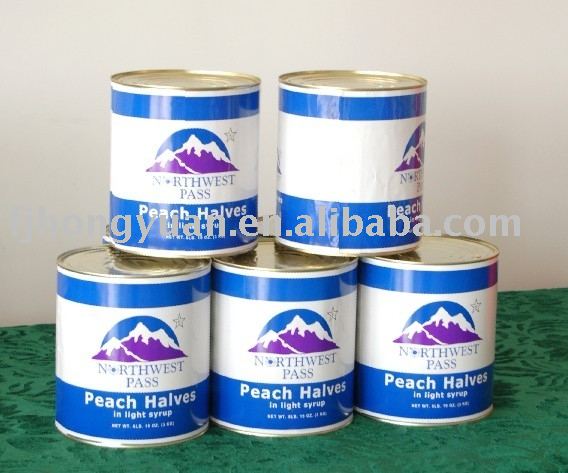 canned  yellow peach syrp