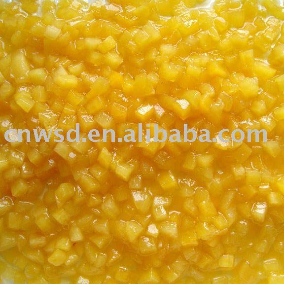 canned diced fresh yellow  peach in light syrup
