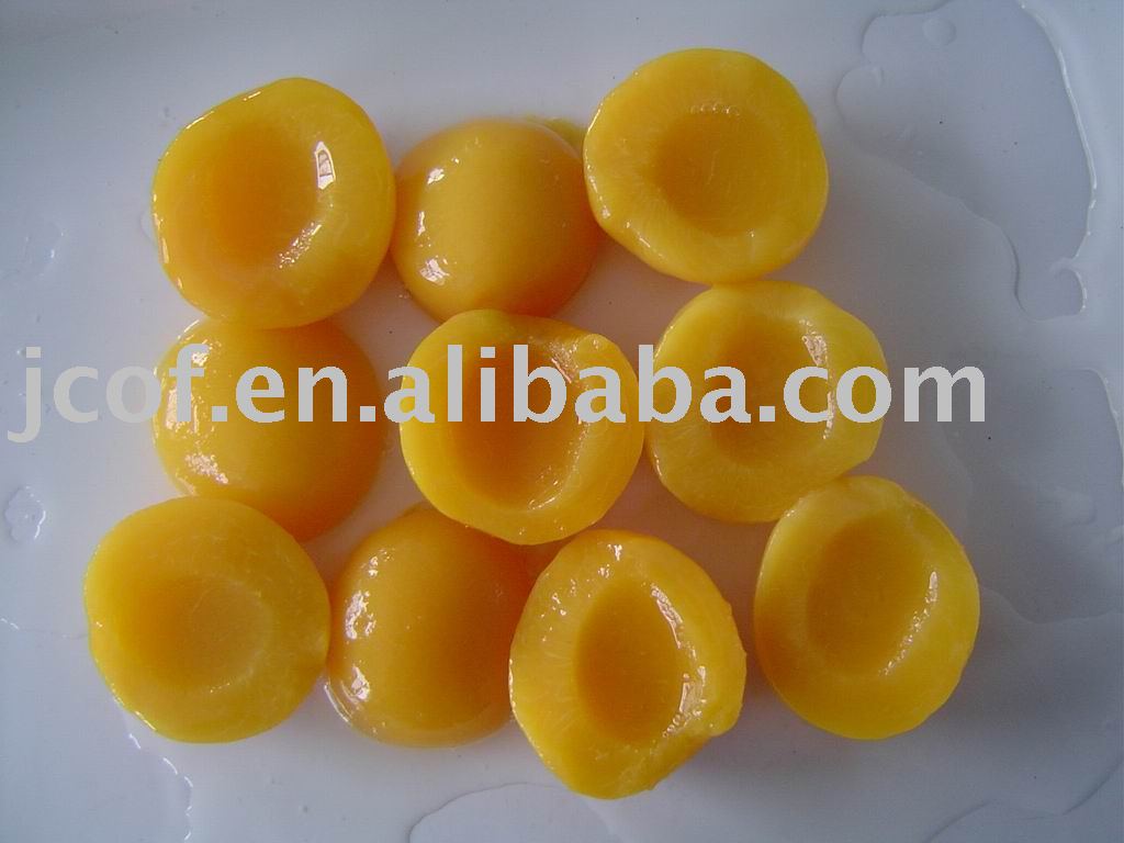 FDA approved 6/2650G canned yellow peach halves- 722