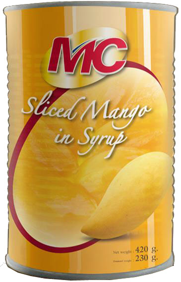  CANNED   SLICED   MANGO  IN SYRUP