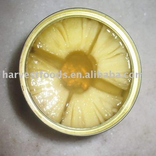 canned pineapple broken slices 1/4 cutting in heavy syrup