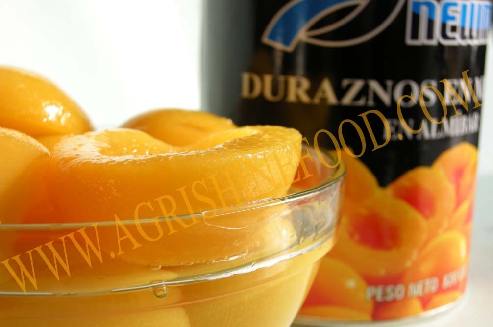 canned yellow peach