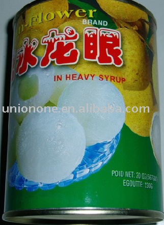 Canned longan in syrup
