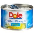 Dole Pineapple Canned, Crushed in heavy syrup