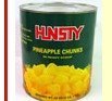 Canned pineapple chunks