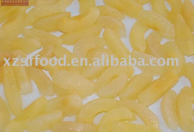 Canned pears sliced