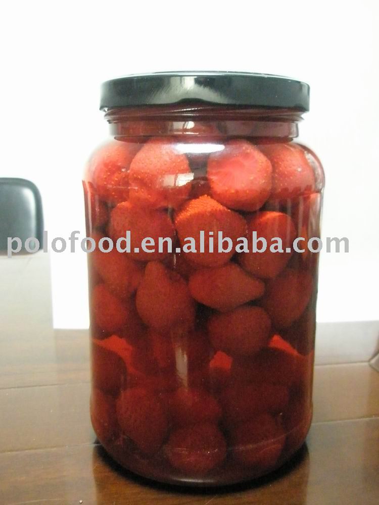 Glass Jar Packing Strawberry
