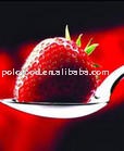 strawberry in glass jar
