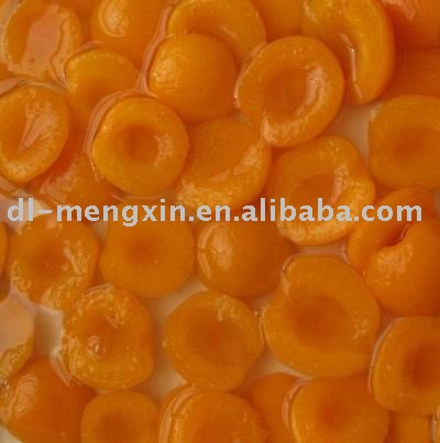 Canned peeled apricots halves in light syrup 425 ml (canned fruits)