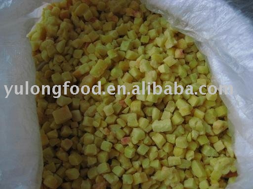 Chinese frozen peach diced