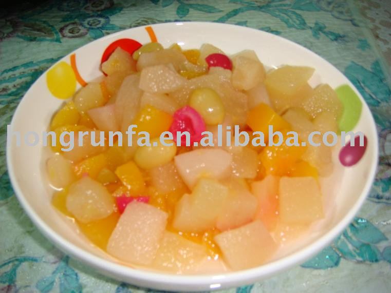 Canned Fruit cocktail/Mixed fruit/Fruit salad in Syrup/Natural Juice/Water,China HRF or OEM