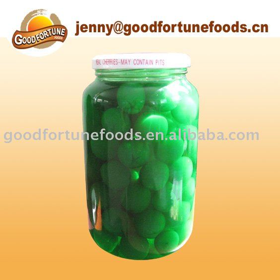 Canned green cherry