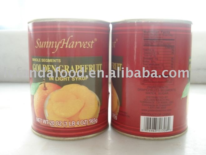 (For The 2011 Chinese Export Commodities Fair sample) Canned food(Grapefruit in light syrup)