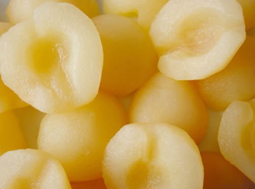 Canned pears dices in  light  syrup