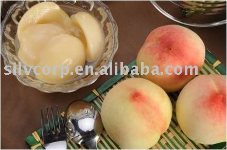 canned white peach